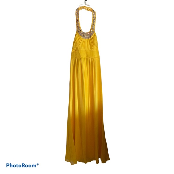 Laundry by Shelli Segal Yellow dress/ gown Sz 6 - Picture 1 of 6
